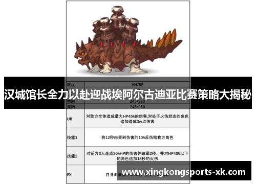 汉城馆长全力以赴迎战埃阿尔古迪亚比赛策略大揭秘